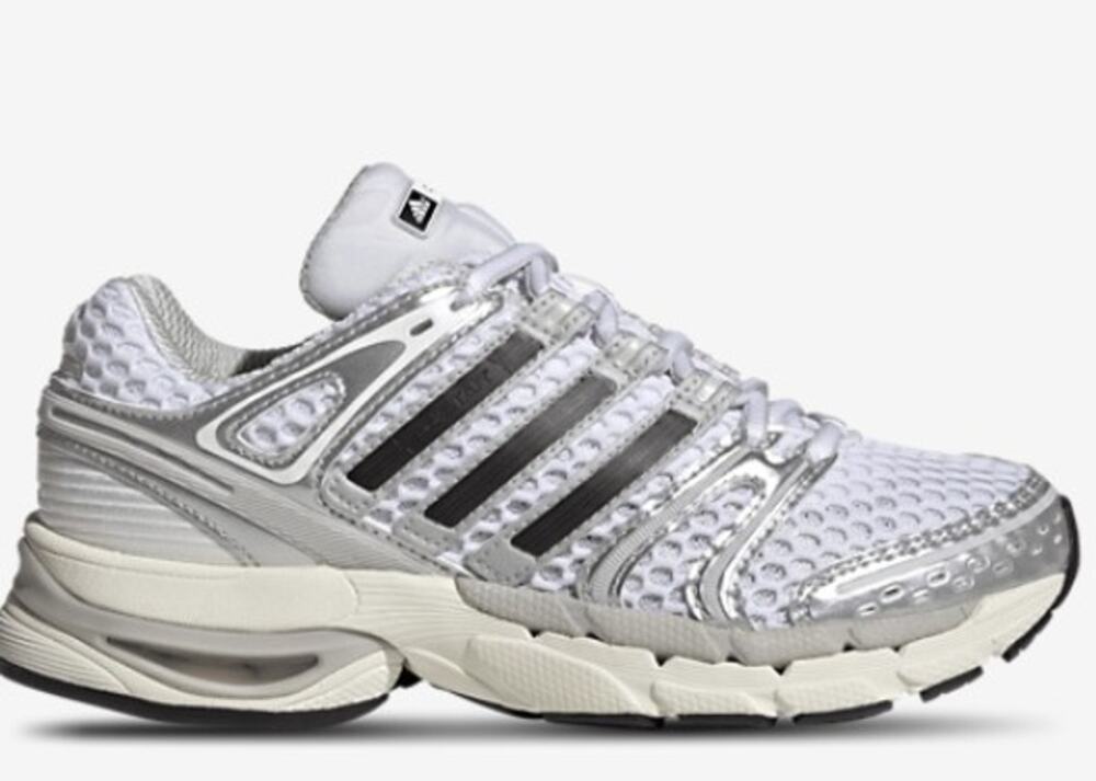 Adidas Adistar Control 5 Elastic Lace white silver metallic grey 3 Youth